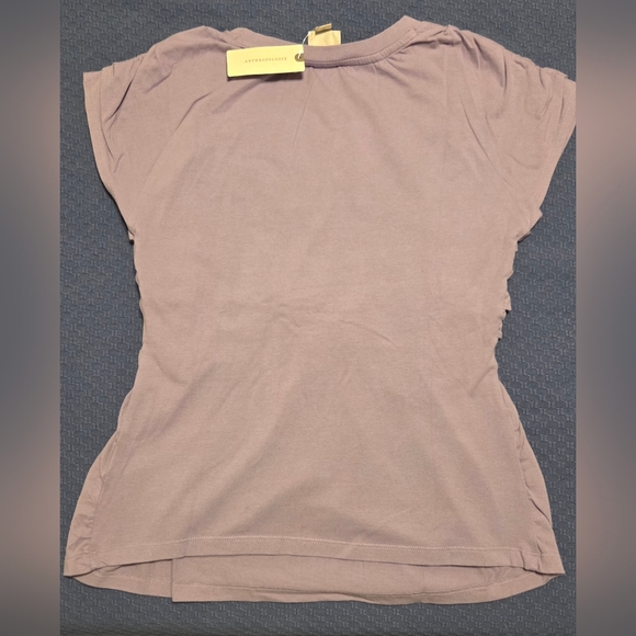 NWT Anthro Maeve Ruffle Smocked Blouse Short Sleeve Top Size S Anthropologie - Picture 5 of 5